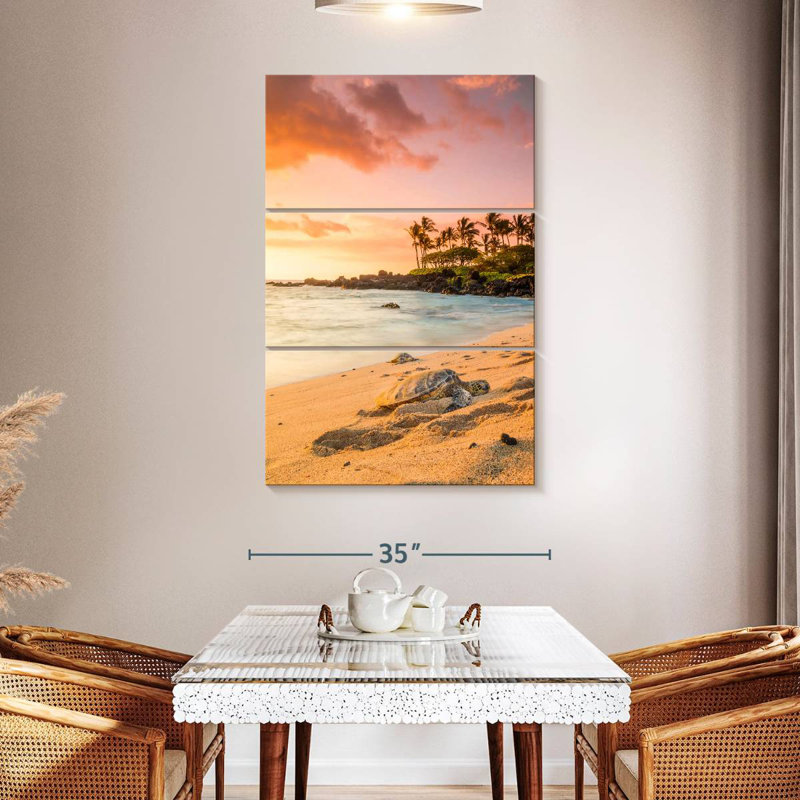 Brampt Kukio Beach Turtle, 50" H x 32" W