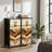 4 Drawer Dresser for Bedroom, Narrow Chest of Drawers, Wooden Top and Study Iron Frame 18"x37.5"-(WxH)