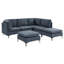 Canapé modulaire rembourré avec pieds en métal-229250193