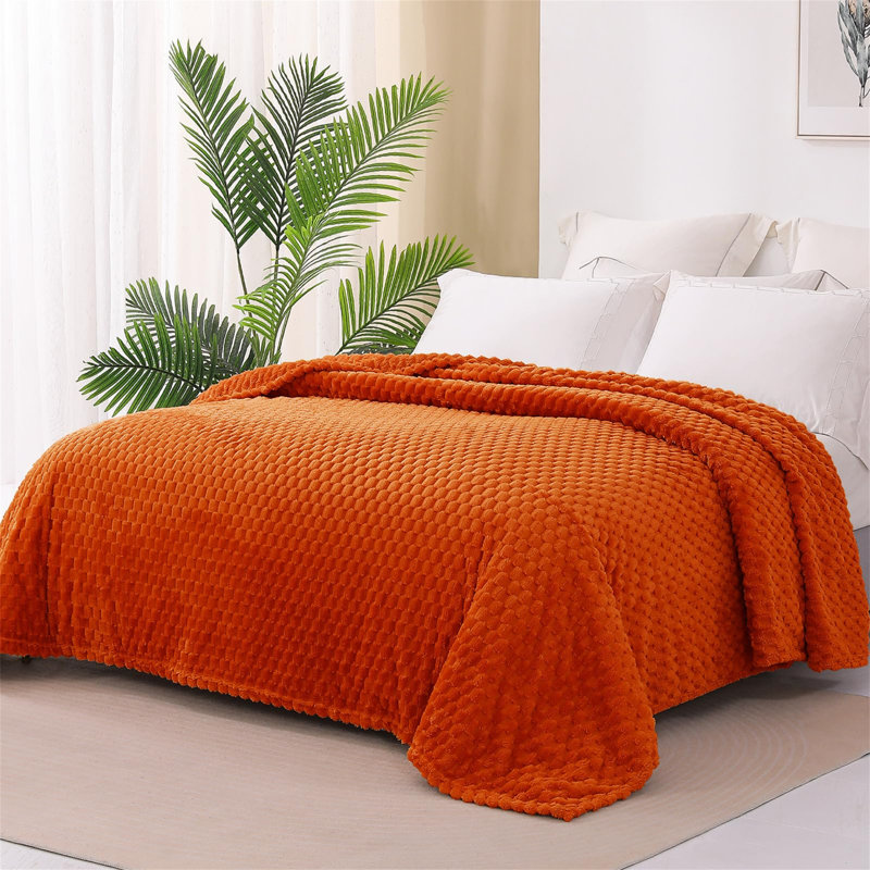 Radom Throw Blanket, Burnt Orange