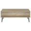 Table basse en bois avec rangement
