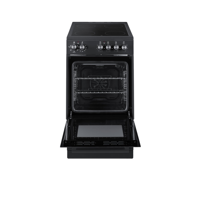 Summit Appliance 20" W Electric Smooth-Top Range, Black