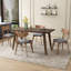Chaises de salle à manger avec cadre en noyer - Convient à la maison et à la salle à manger-429509308-429509305