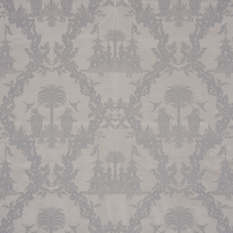 Chinoiserie Royale Fabric, Platinum