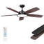 2 pièces 52 pouces ventilateur de plafond avec lumière avec télécommande-899002781