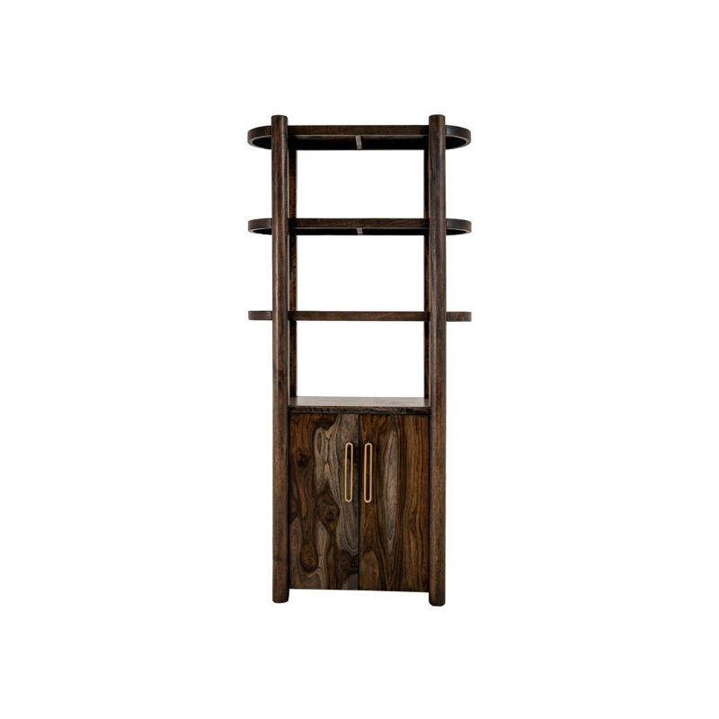 Jetée Balam 2 portes, 3 tablettes, brun foncé, Brun