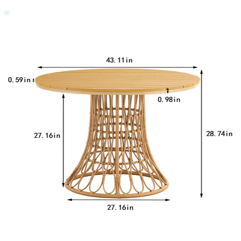 Wood Dining Table&Chair Set