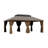 20 Ft. W x 14 Ft. D Aluminum Hardtop Gazebo with Double Roof, Curtains & Mosquito Netting-129950210