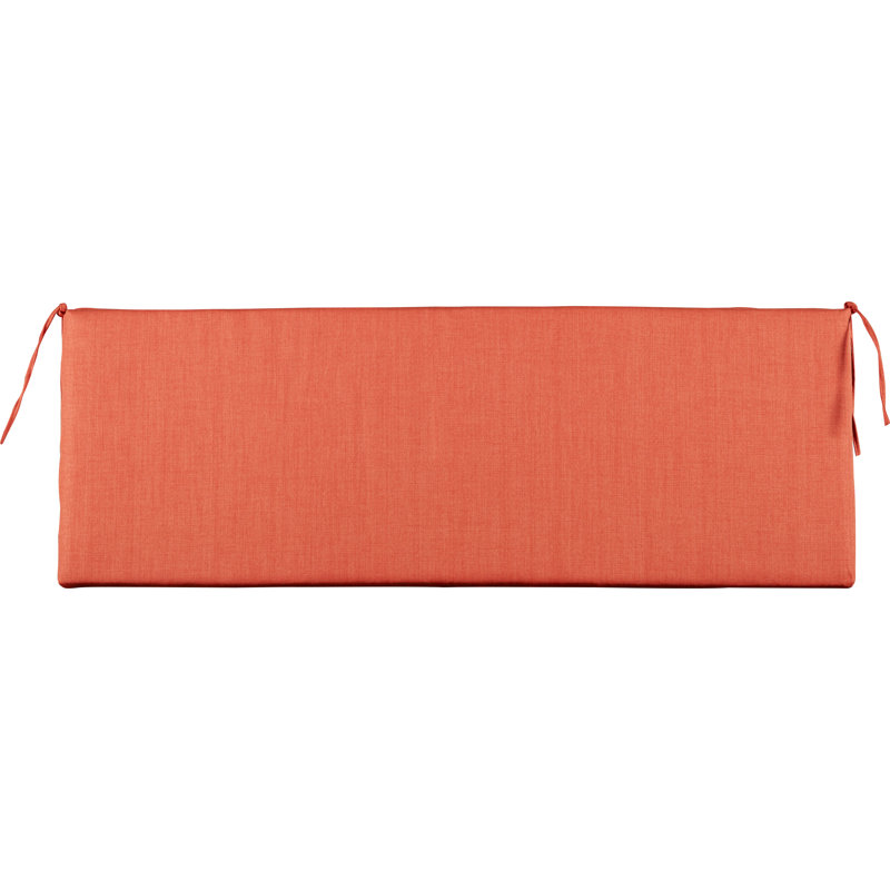 Outdoor 3'' Bench Seat Cushion, Tangerine Dream, 3" H x 63" W x 19" D