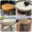33.1" Round Leather Coffee Table-1768770173