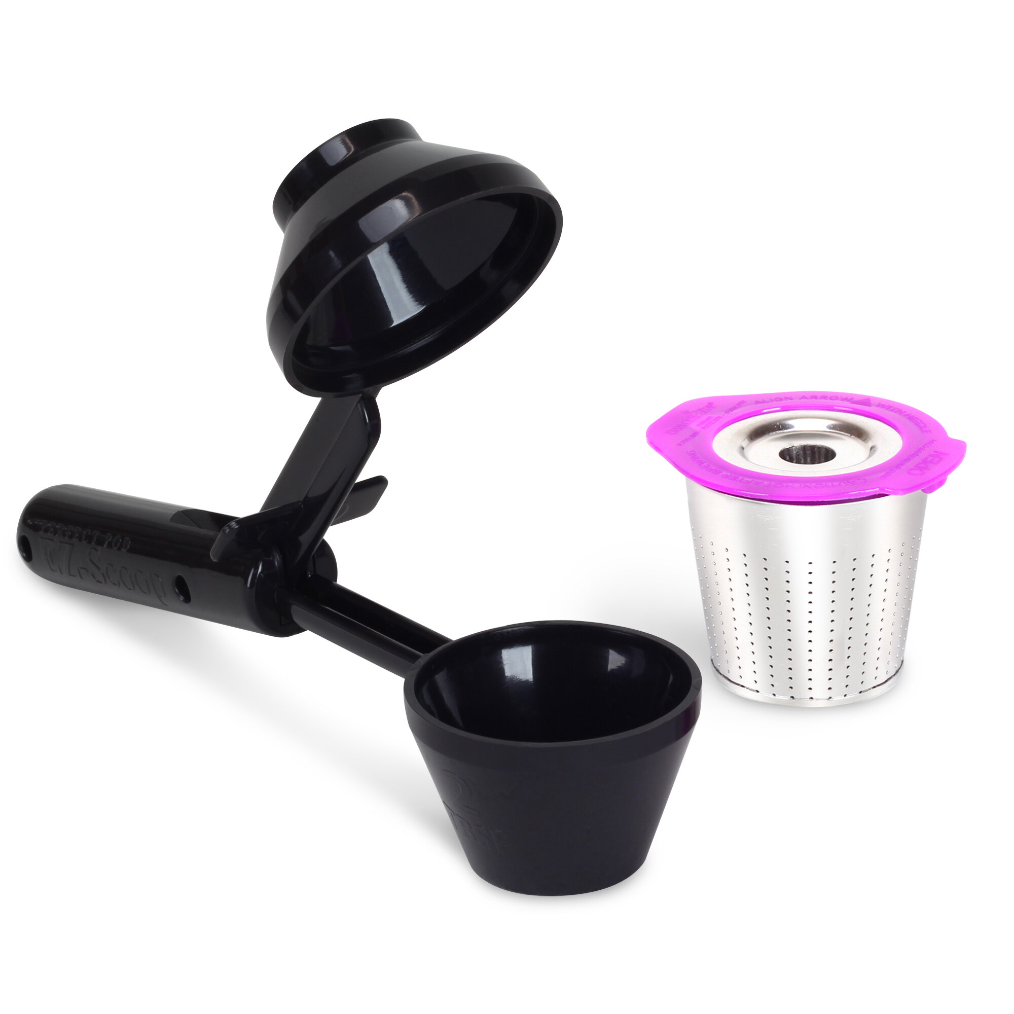 Perfect Pod Cafe Flow Stainless Steel Ez Scoop Metal Reusable K Cup