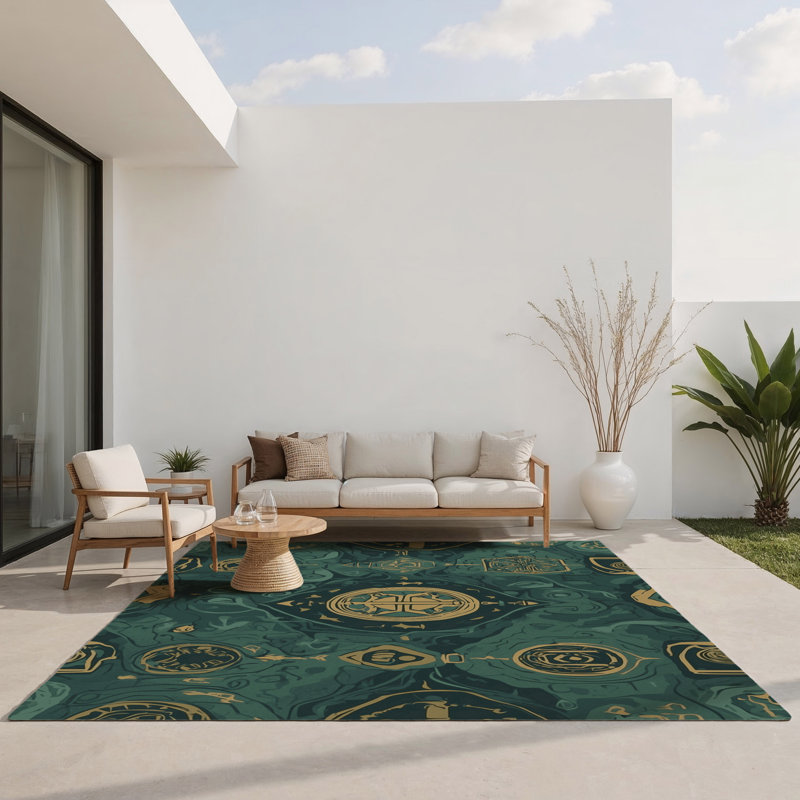 Tapis intérieur et extérieur Hyrule Horizon, Rectangle 1 pi 6 po x 2 pi 6 po