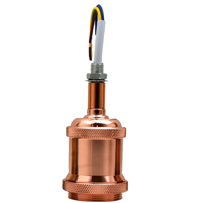Boligee Flush Mount, Red, Rose Gold