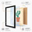 Potted Cactus Botanical - Framed Print-573091623-573091800