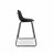 Modern Faux Leather Counter Stool With Low Back Sled Base Footrest-1530381981-1530381980