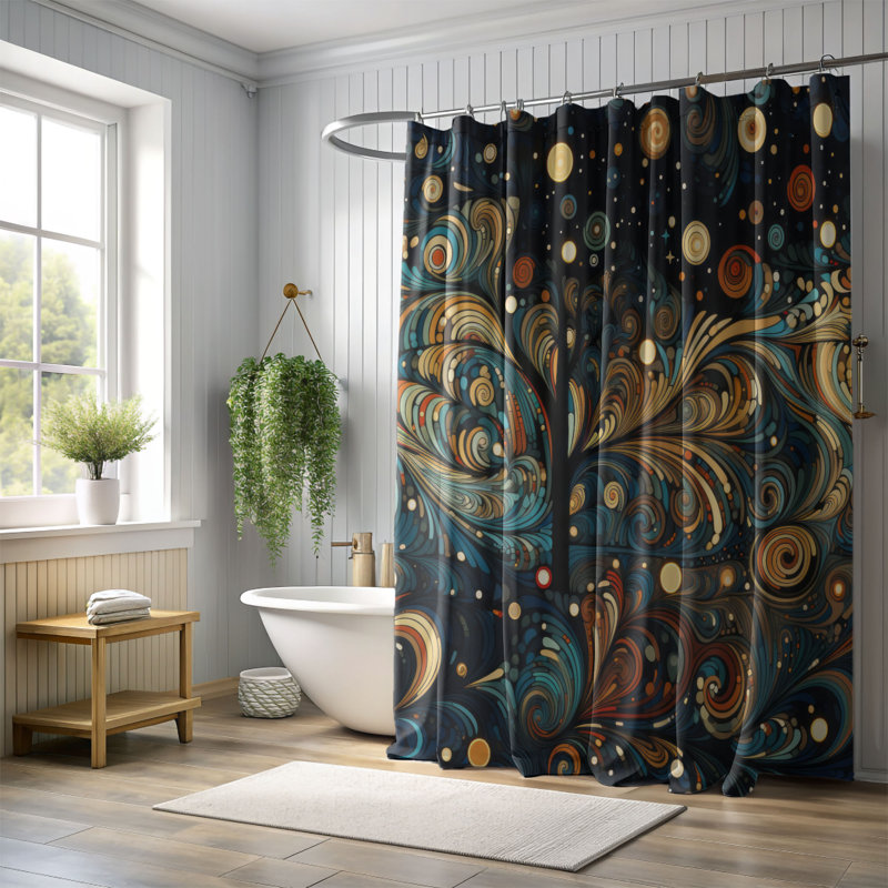 Rideau de douche Holiday, H 74 po x l 71 po