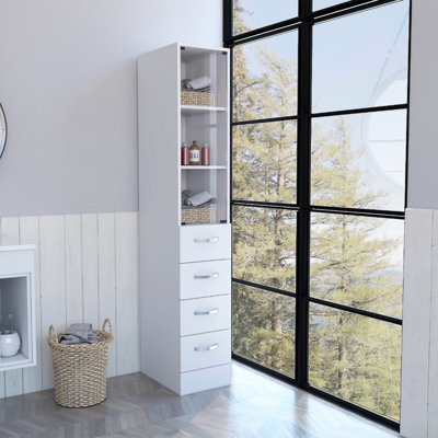 Armoire moderne moderne avec trois tablettes