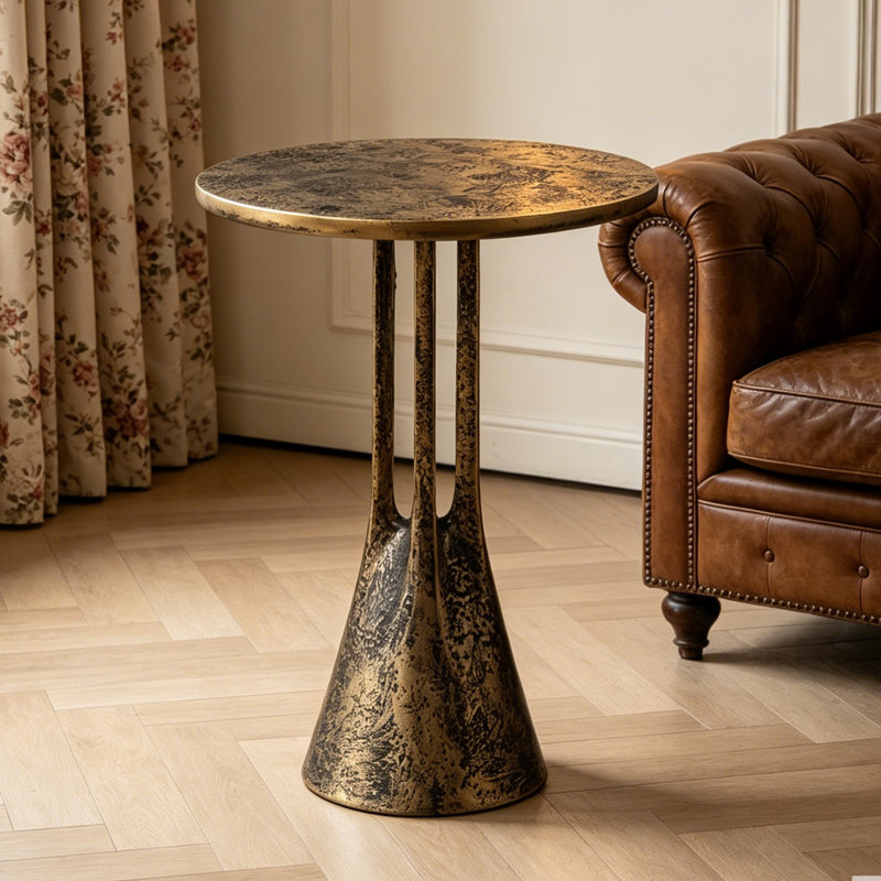 40x40CM Fibreglass Side Table Pedestal Sofa Table