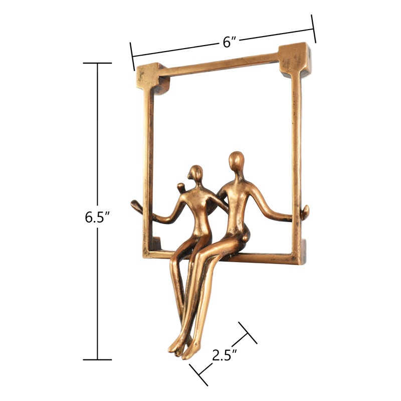 Sculpture de couple Adam et ses amis, Bronze