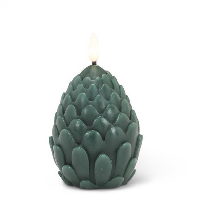 Pinecone Led Lit Candle