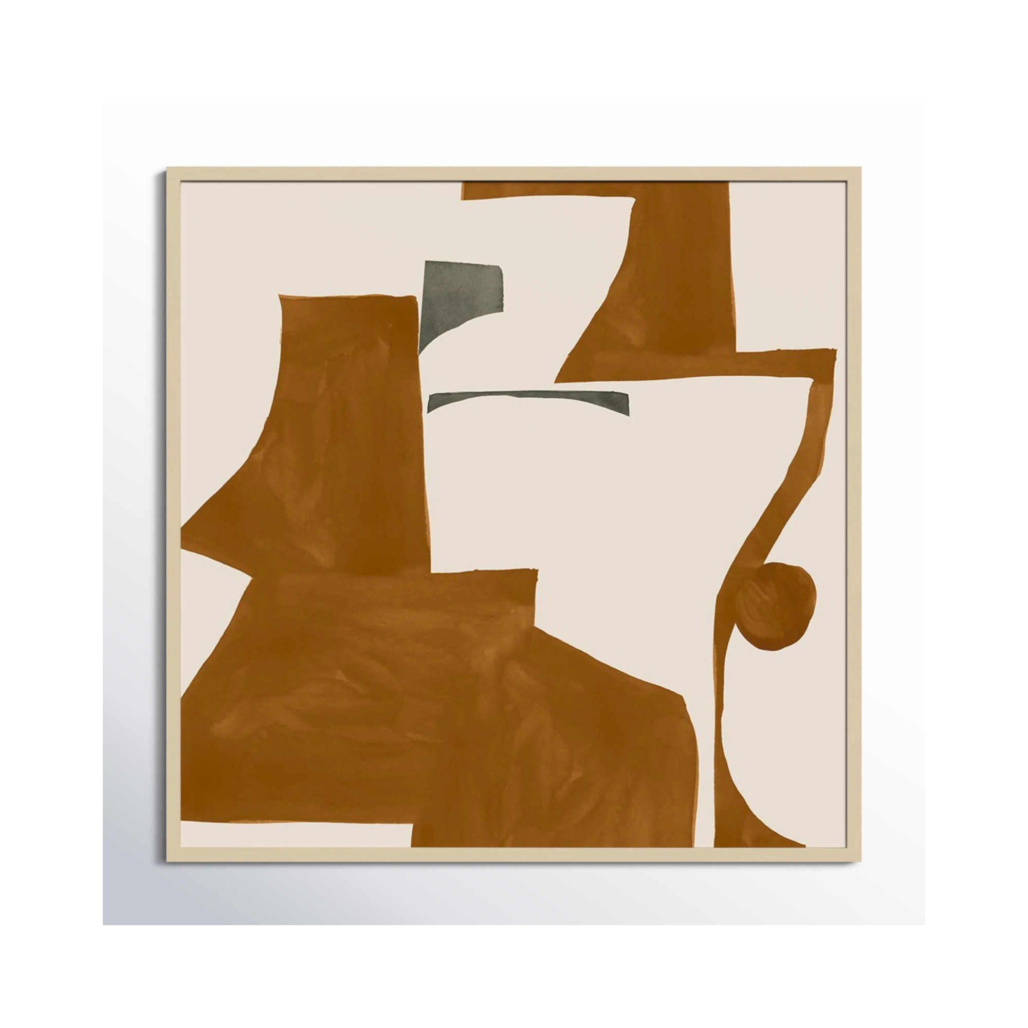Forecast by Sozi, 41" H x 41" W x 1" D, Brown
