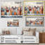 Multicolor Frosty City In Winter III - Art mural paysage d'hiver-2111620308-2111620323