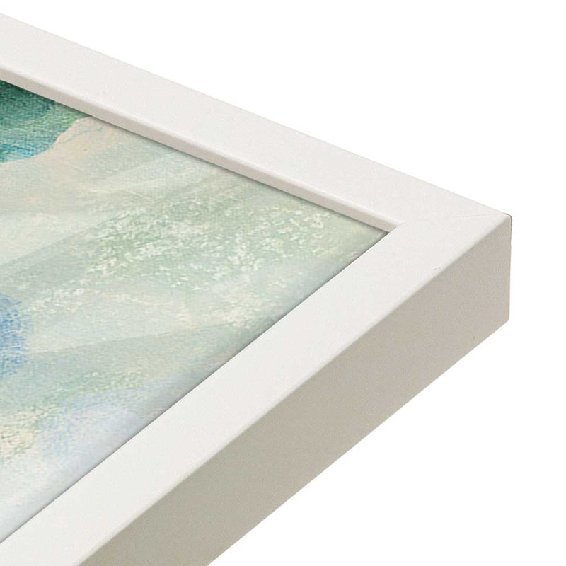 «Blue Garden» par Silvia Vassileva, reproduction d'art, H 8 po x l 12 po, Blanc