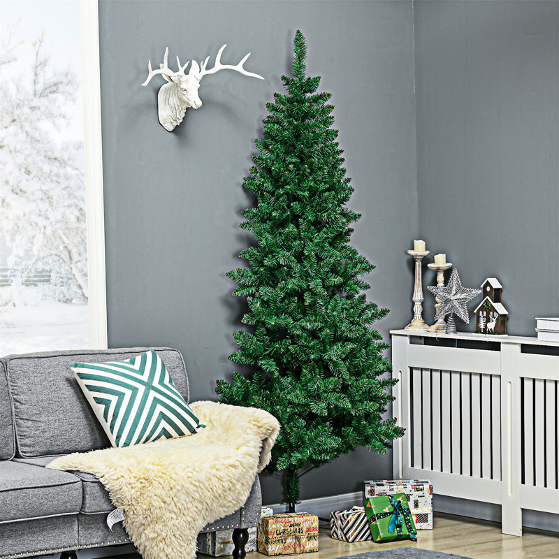 Moitié d'arbre de Noël artificiel, 6.9'