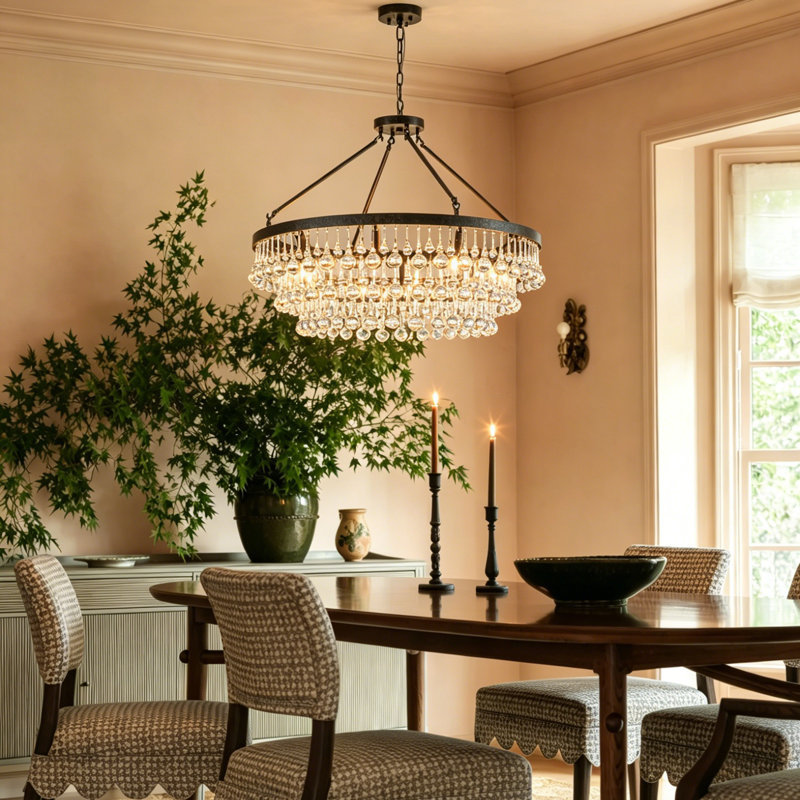 Alissya 10 - Light Dimmable Tiered Chandelier