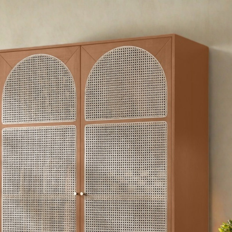 Garde-robe simple en rotin, Cerisier