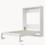 Lit escamotable double pliable en armoire, blanc-1528137233-1528137238