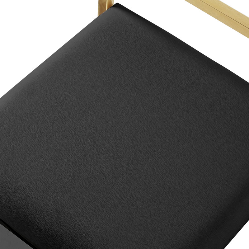 Tabouret de bar / de comptoir Sia, Noir, Or