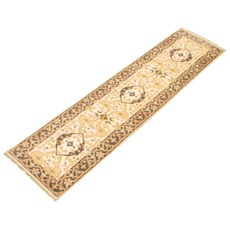 Tapis de couloir en Tapis décoratif laine de noué à la main New Age de conception unique 2 pi 6 po x 9 pi 7 po Derika