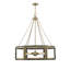Luminaire suspendu cylindrique unique à 6 lumières Haruhi