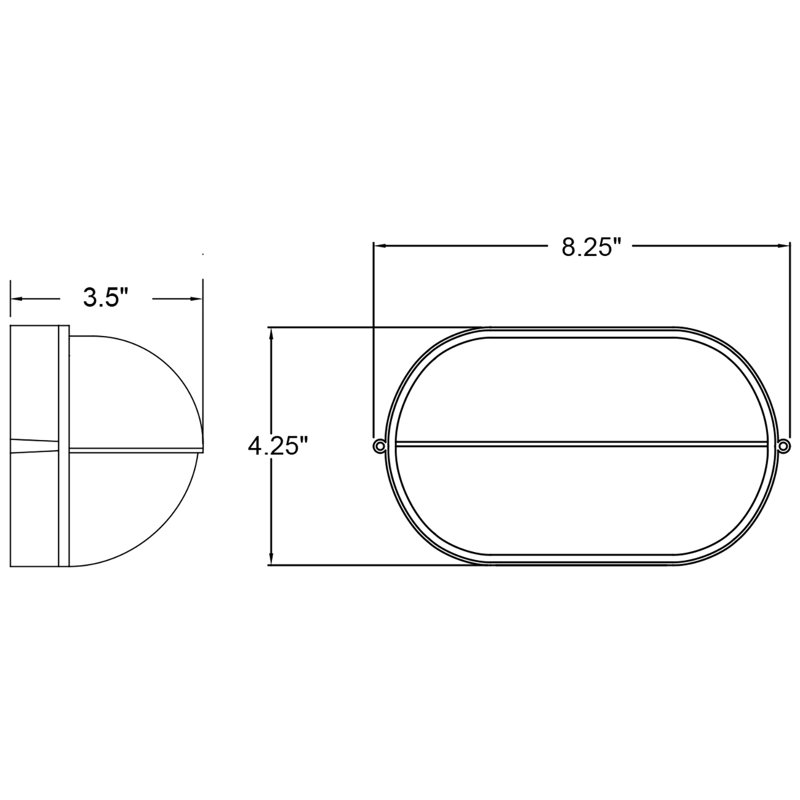 Satin 1 - Bulb Outdoor Bulkhead Light