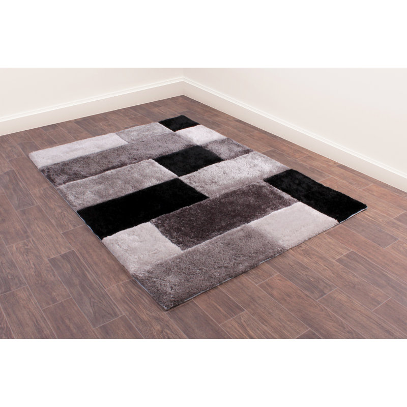 Oktay Geometric Hand Woven Area Rug, Rectangle 80 x 150cm
