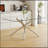 Large Modern Minimalist Rectangular Glass Dining Table with 0.39\