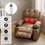 Fauteuil inclinable manuel surdimensionné - Fauteuil inclinable en cuir PU pour adultes avec 2 porte-gobelets-1499920313