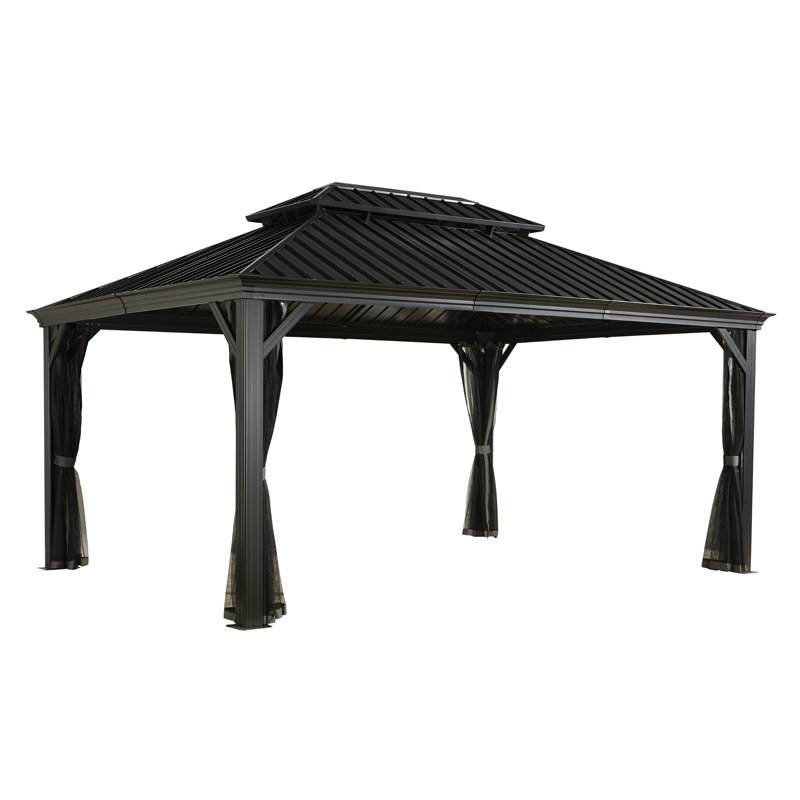 Sojag Messina Gazebo 3m x 3.7m, 307.1cm H x 363cm W x 483cm D