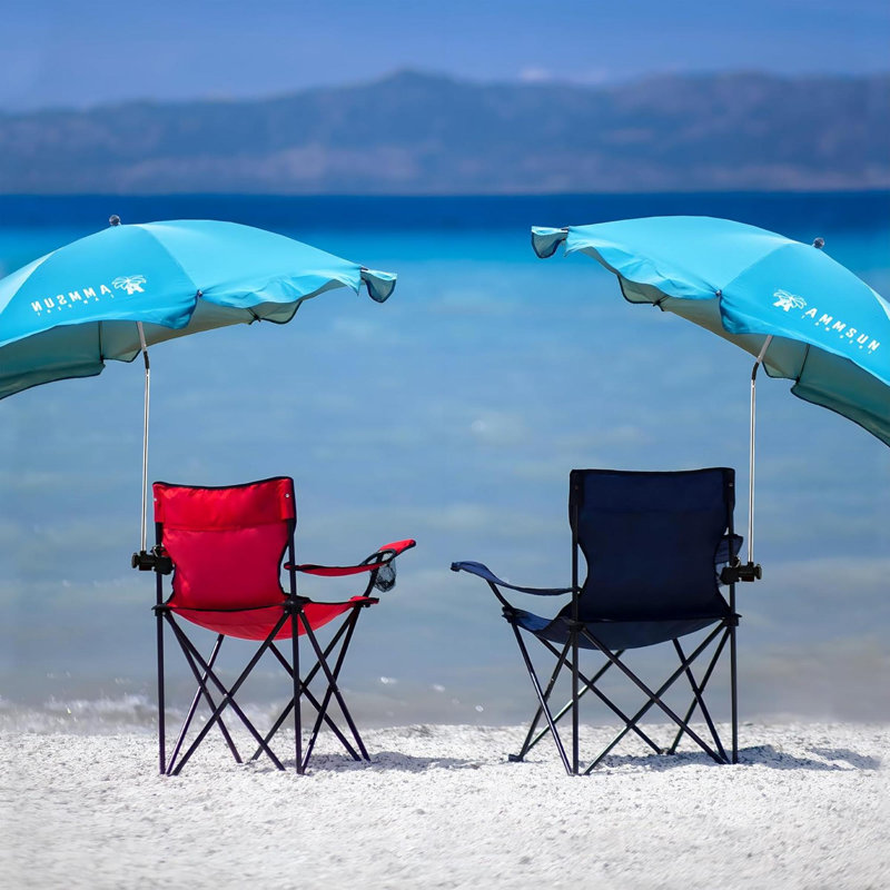 Parasol avec pince universelle et réglable, Bleu