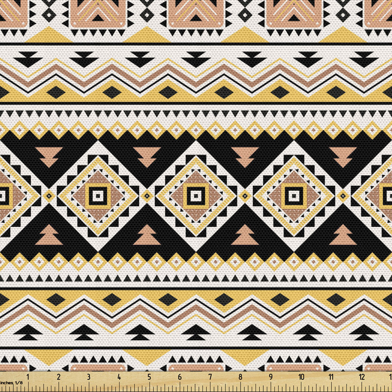 Multicolore, tissu aztèque Ambesonne par The Yard, l 58 po x L 180 po