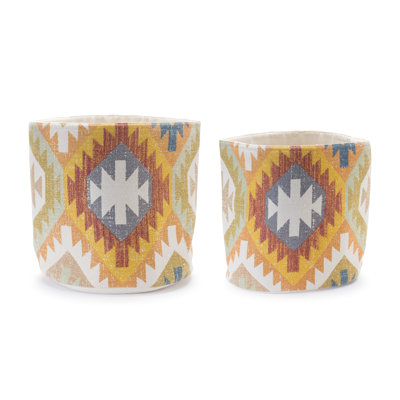 Ensemble de 2 paniers en tissu