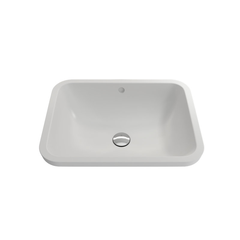 Scala 21.65'' L Bathroom Sink, Matte White