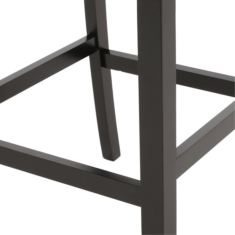 Ensemble de 2 tabourets de comptoir capitonnés à oreilles 27 po Vienna, Gris anthracite