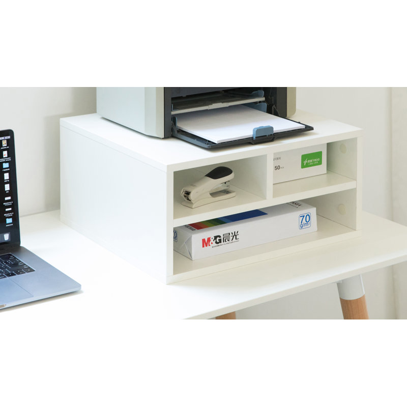 Organisateur de bureau, Blanc