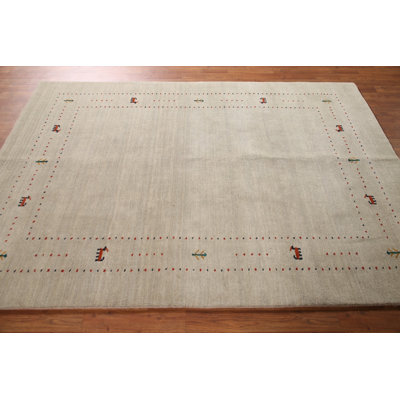 Tapis oriental fait à la main de style tribal Gabbeh 5 x 8