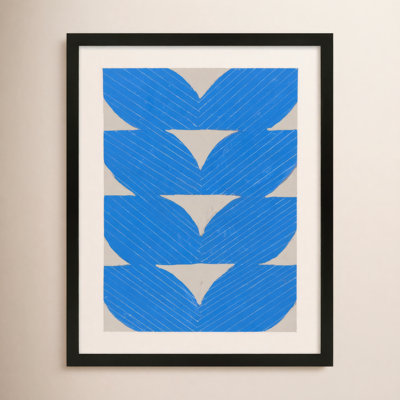 Blue Chevron "Blue Chevron" Painting