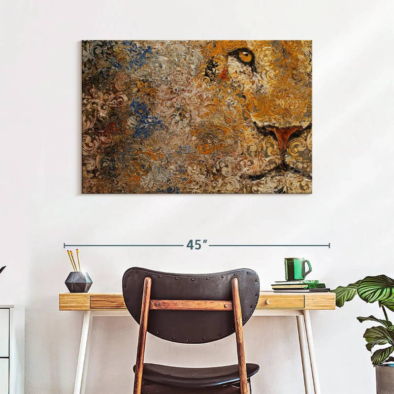 Brampt Barbary Lion, 26" H x 39" W