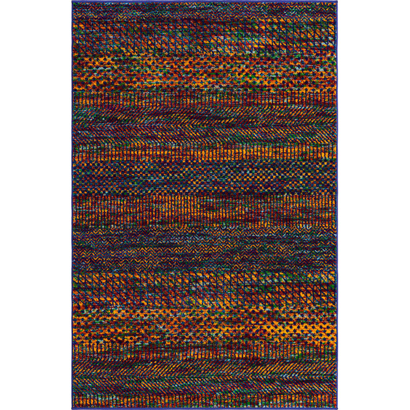 Aaliayah Striped Indoor Rug, Rectangle 4' x 6'