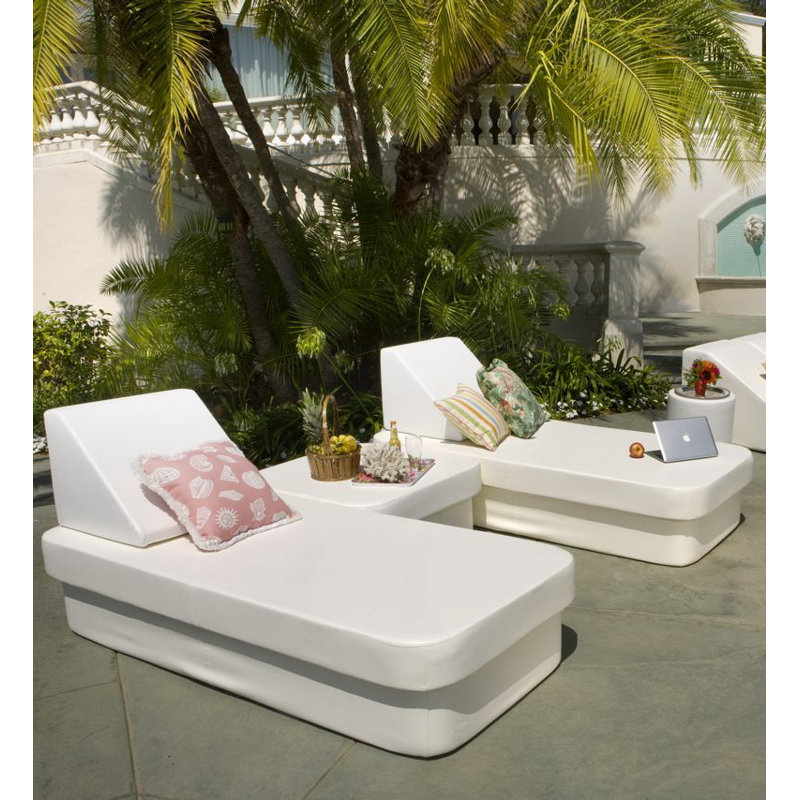 Cot Resort Outdoor - Seat Patio Daybed, Chill White